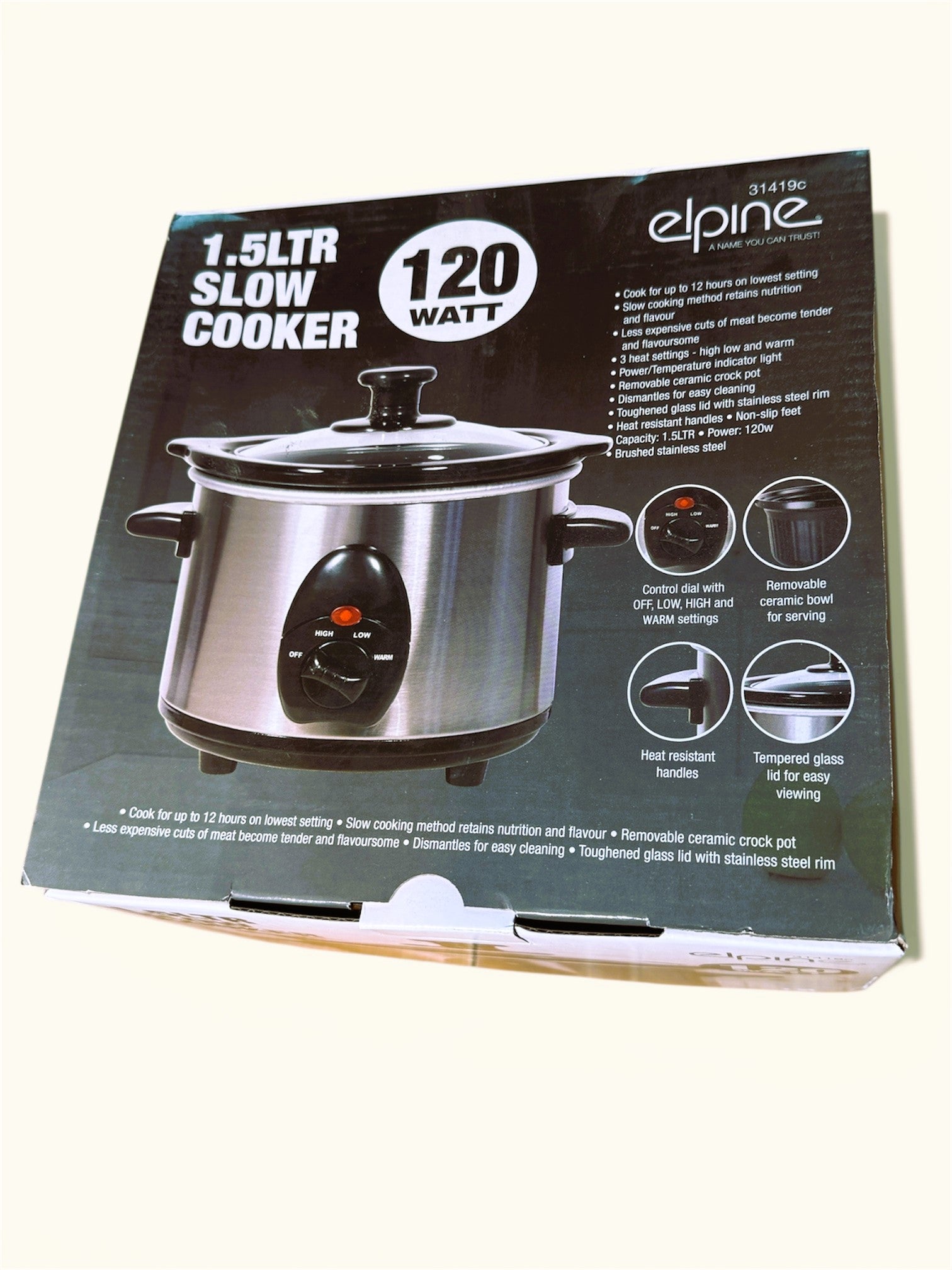 Low Wattage Slow Cooker - Caravan, Motorhome