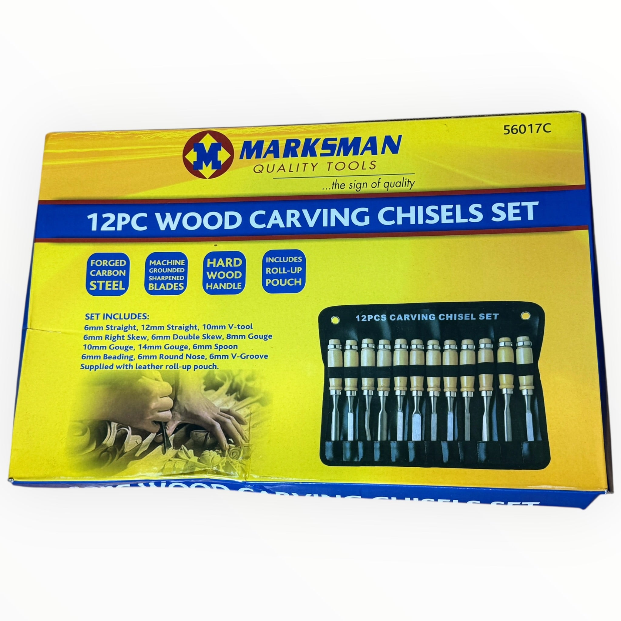 Marksman 12pc Wood Carving Chisels Set