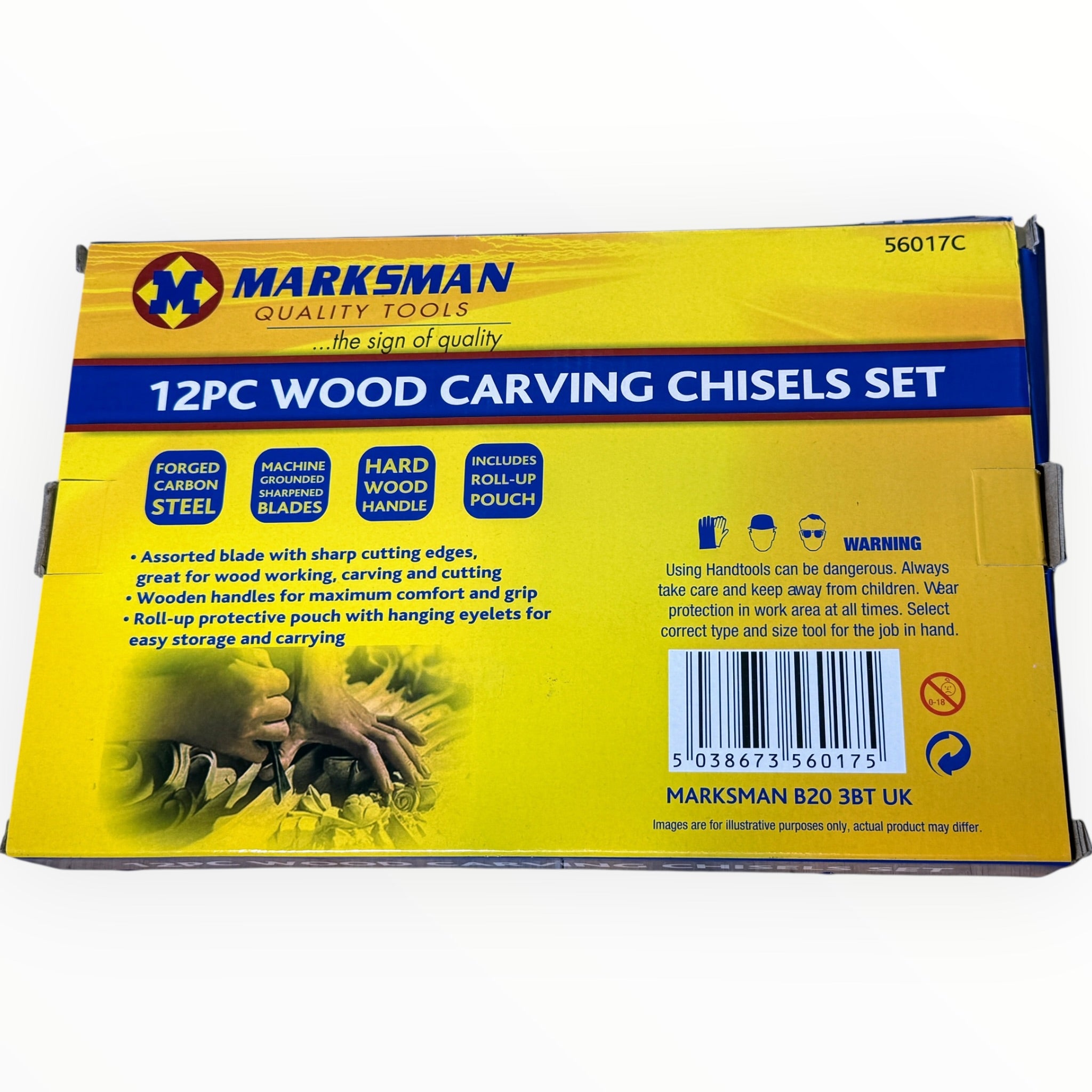 Marksman 12pc Wood Carving Chisels Set