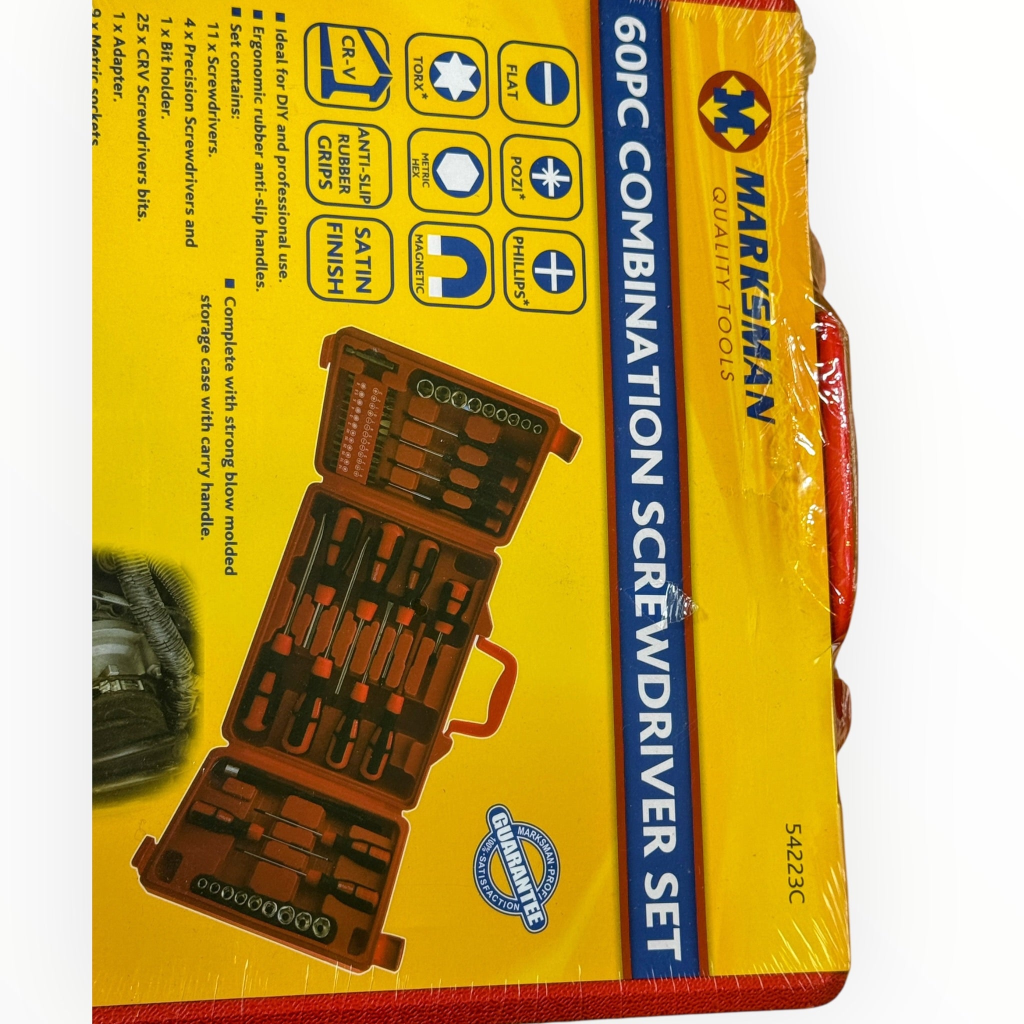Marksman 60 Piece Combination Screwdriver & Socket Set with Carry Case