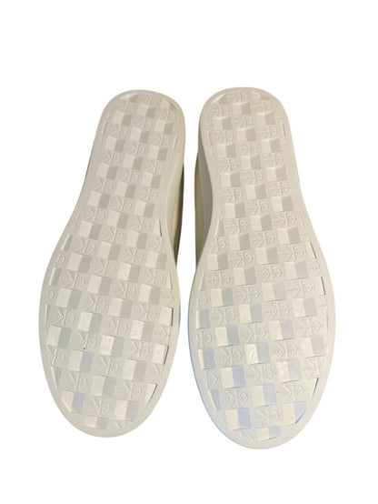 Calvin Klein Jeans Classic Cupsole Trainers – Cream White / Bahama Green