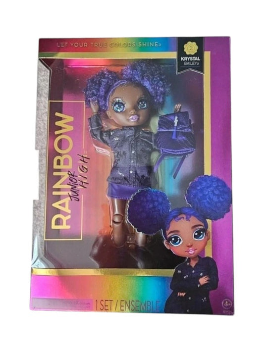 Rainbow High Junior High Doll Krystal Bailey in packaging